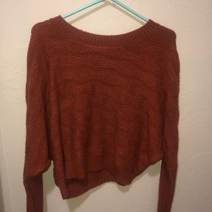 burnt orange sweater